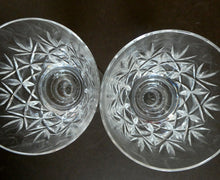 Load image into Gallery viewer, Set of Six 1960s EDINBURGH CRYSTAL Matching Wine Glasses. GLENSHEE Pattern
