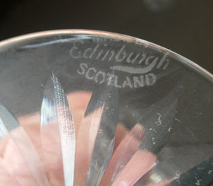 Set of Six 1960s EDINBURGH CRYSTAL Matching Wine Glasses. GLENSHEE Pattern