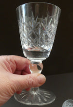 Load image into Gallery viewer, Set of Six 1960s EDINBURGH CRYSTAL Matching Wine Glasses. GLENSHEE Pattern
