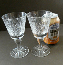 Load image into Gallery viewer, Set of Six 1960s EDINBURGH CRYSTAL Matching Wine Glasses. GLENSHEE Pattern
