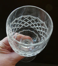 Load image into Gallery viewer, Vintage 1960s Edinburgh Crystal Tall White Wine Glasses. BRAEMAR Pattern
