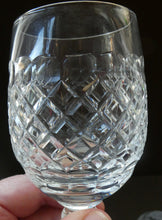 Load image into Gallery viewer, Vintage 1960s Edinburgh Crystal Tall White Wine Glasses. BRAEMAR Pattern
