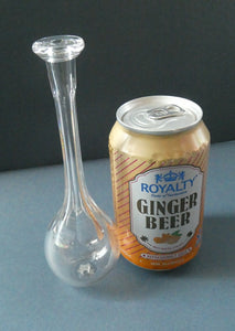 ANTIQUE Georgian 19th Century Glass Toddy Lifter: 6 1/2 inches in height