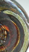 Load image into Gallery viewer, Isle of Wight Studio Glass by Michael Harris, c 1973. Squat Tortoiseshell Vase
