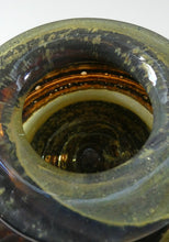 Load image into Gallery viewer, Isle of Wight Studio Glass by Michael Harris, c 1973. Squat Tortoiseshell Vase
