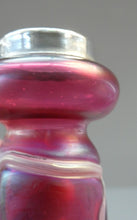 Load image into Gallery viewer,  Pallme-Konig ART GLASS Cranberry Glass Vase. 1904 Silver Collar
