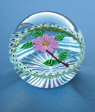 Load image into Gallery viewer,  1986 LIMITED EDITION Caithness Glass Paperweight: Signed &quot;Camelia&quot; by William Manson
