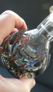 SCOTTISH Glass. 1970s Caithness Glass Scent Bottle. Designed Peter Holmes