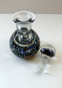 SCOTTISH Glass. 1970s Caithness Glass Scent Bottle. Designed Peter Holmes
