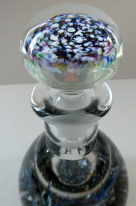 SCOTTISH Glass. 1970s Caithness Glass Scent Bottle. Designed Peter Holmes