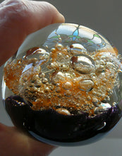 Load image into Gallery viewer, LARGE Vintage 1976 COLIN TERRIS Caithness Glass Paperweight: Sundance
