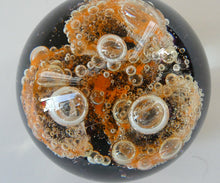 Load image into Gallery viewer, LARGE Vintage 1976 COLIN TERRIS Caithness Glass Paperweight: Sundance
