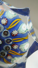 Load image into Gallery viewer, Vintage 1970s Scottish Strathearn Glass Star Shaped Millefiori Paperweight
