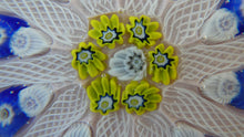 Load image into Gallery viewer, LARGE Scottish Glass. Strathearn Millefiori Canes and Latticino Ten Spoke Paperweight
