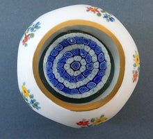 Load image into Gallery viewer, Vintage MURANO Faceted Paperweight with Overlay &amp; Internal Milleifiori Floating Mushroom
