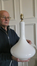 Load image into Gallery viewer, 1960s White Danish Holmegaard Glass Lamp. 14 1/2 inches in height
