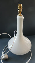 Load image into Gallery viewer, 1960s White Danish Holmegaard Glass Lamp. 14 1/2 inches in height
