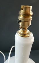 Load image into Gallery viewer, 1960s White Danish Holmegaard Glass Lamp. 14 1/2 inches in height
