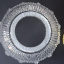 Load image into Gallery viewer, Fine Vintage HOLOPHANE Style Ribbed Glass Pendant Lamp Shade with Brass Hanging Fitment
