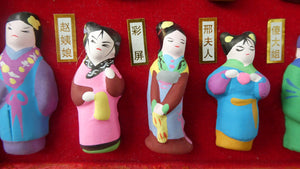 Vintage CHINESE Box Set of The Red Dream Figurines. 78 Miniature Figures. Excellent Condition