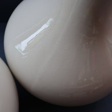 Load image into Gallery viewer, MID-CENTURY:  Highly Collectable. Matched Pair of White CASA PUPO Bulbous Ceramic Lamps. Each with stamp on base
