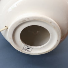 Load image into Gallery viewer, MID-CENTURY:  Highly Collectable. Matched Pair of White CASA PUPO Bulbous Ceramic Lamps. Each with stamp on base

