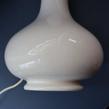 Load image into Gallery viewer, MID-CENTURY:  Highly Collectable. Matched Pair of White CASA PUPO Bulbous Ceramic Lamps. Each with stamp on base

