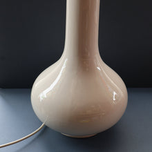 Load image into Gallery viewer, MID-CENTURY:  Highly Collectable. Matched Pair of White CASA PUPO Bulbous Ceramic Lamps. Each with stamp on base
