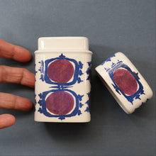 Load image into Gallery viewer, Vintage 1960s ROYAL COPENHAGEN Aluminia Faience TENARA Lidded Ceramic Box by Marianne Johnson
