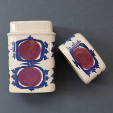 Load image into Gallery viewer, Vintage 1960s ROYAL COPENHAGEN Aluminia Faience TENARA Lidded Ceramic Box by Marianne Johnson
