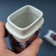 Load image into Gallery viewer, Vintage 1960s ROYAL COPENHAGEN Aluminia Faience TENARA Lidded Ceramic Box by Marianne Johnson
