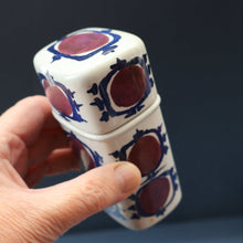 Load image into Gallery viewer, Vintage 1960s ROYAL COPENHAGEN Aluminia Faience TENARA Lidded Ceramic Box by Marianne Johnson
