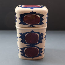 Load image into Gallery viewer, Vintage 1960s ROYAL COPENHAGEN Aluminia Faience TENARA Lidded Ceramic Box by Marianne Johnson
