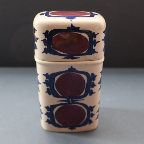 Vintage 1960s ROYAL COPENHAGEN Aluminia Faience TENARA Lidded Ceramic Box by Marianne Johnson