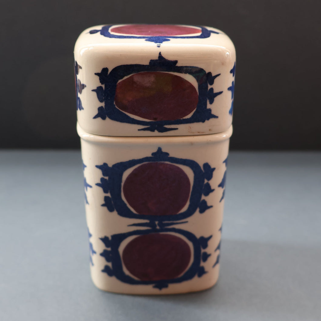 Vintage 1960s ROYAL COPENHAGEN Aluminia Faience TENARA Lidded Ceramic Box by Marianne Johnson