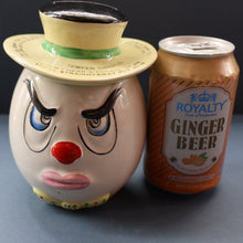 Load image into Gallery viewer, Quirky 1950s Coin Bank SWEAR BOX. Comical man with Two Expressive Faces.
