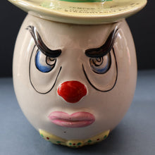 Load image into Gallery viewer, Quirky 1950s Coin Bank SWEAR BOX. Comical man with Two Expressive Faces
