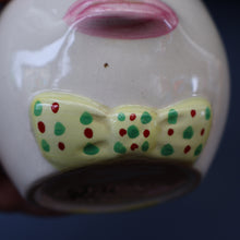 Load image into Gallery viewer, Quirky 1950s Coin Bank SWEAR BOX. Comical man with Two Expressive Faces
