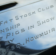 Load image into Gallery viewer, 1950s Silver Hallmarked Cigarette Box Scottish Farming Presentation Award
