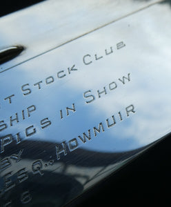 1950s Silver Hallmarked Cigarette Box Scottish Farming Presentation Award