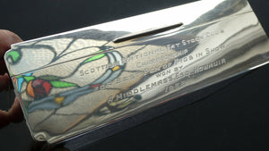 1950s Silver Hallmarked Cigarette Box Scottish Farming Presentation Award