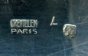 1970s French Crevillen Paris. Silver Plate Jewllery Box