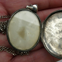 Load image into Gallery viewer, Large Victorian Solid Silver Locket and Thick Chain
