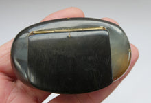 Load image into Gallery viewer, Fine Antique GEORGIAN Scottish Cow Horn Snuff Box with Hinged Lid
