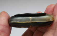 Load image into Gallery viewer, Fine Antique GEORGIAN Scottish Cow Horn Snuff Box with Hinged Lid
