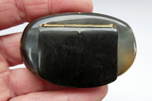 Load image into Gallery viewer, Fine Antique GEORGIAN Scottish Cow Horn Snuff Box with Hinged Lid
