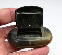 Load image into Gallery viewer, Fine Antique GEORGIAN Scottish Cow Horn Snuff Box with Hinged Lid
