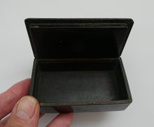 Load image into Gallery viewer, Early 19th Century Antique Snuff Box with Painted Lid Showing a Lady in Fancy Costume
