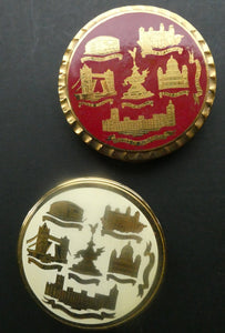 Vintage KIGU Compact with Images of Famous Tourist Sites in LONDON 1960s