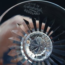 Load image into Gallery viewer, FOUR Vintage 1960s Edinburgh Crystal CHAMPAGNE Flute Glasses. Star of Edinburgh 6 1/4 inches
